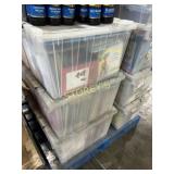 3 Storage Totes w/ Qty of Asst Books