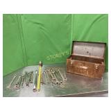 Tool Box w/ ~25 Asst Wrenches