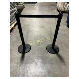 4 Black Stanchions