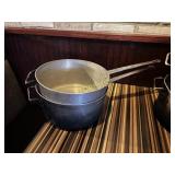 2 ALumin Sauce Pots w/ Helper Handle - 11 x 5