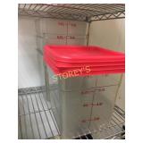 8qrt Poly Food Container w/ Lids