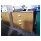 Wood laminate 2-drawer lateral filing cabinet,