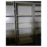 Metal bookshelf, 12 " deep x 36 " wide x 84 "