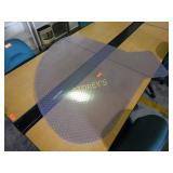 Radius style chair mat, clear acrylic