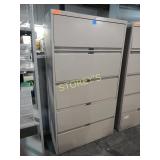 5-drawer lateral filing cabinet, 36 " wide x 18 "