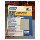 80 Sheet Pack of Norton 9 x 11 Sanding Sheets