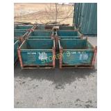 Green Stacking Steel Totes - 36 x 32 x 24