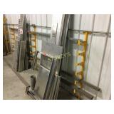 6 Tier Wall Mounted Bracket & Qty Steel Plate, Etc