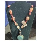 2 Fashion Necklaces w/ Large Stones