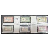 1960-61 vintage American Credo series stamp set