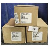 3 Lots of 1 ea Grade 8 Black Hex Head Cap Screws