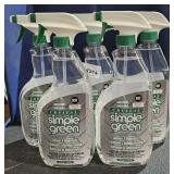 5 Spray Bottles Crystal Simple Green Cleaner &