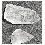 2 pcs Crystal Largest 31/2" L x 2"