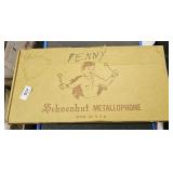 In Box Vintage Schoenhut Metallophone Xylone