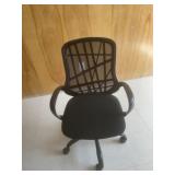 Black rolling office chair