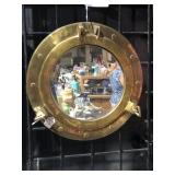 Brass Port Hole Mirror