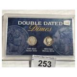 Silver Double Dated Dime Set,