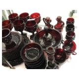 Red Cape Cod Avon Dish Set