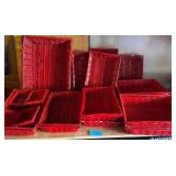 E - MIXED LOT OF RED BASKETS (G17)