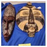 11 - LOT OF 2 TRIBAL MASKS (H7)