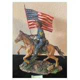 X - MOUNTED BUFFALO SOLDIER FIGURINE (I5)