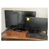 K - JVC TV W/ REMOTE, MONITOR & KEYBOARD (L3)