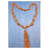 K - BEAD & SEED NECKLACE (J34)