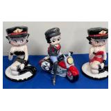 55 - 3 BETTY BOOP FIGURINES (F146)