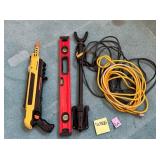 E - CARPENTER LEVEL, ELECTRIC CORDS, MORE (L109)