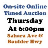 WELCOME TO OUR THUR. @6pm ONLINE PUBLIC AUCTION