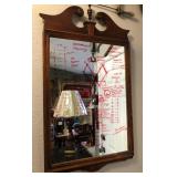 F - FRAMED WALL MIRROR W/ SCIENTIFIC FORMULA (L172