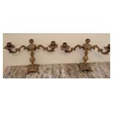 R - PAIR OF VINTAGE CANDELABRA (L152)