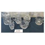 11 - PITCHERS, JARS W/ LIDS, SUGAR BOWL (D190)