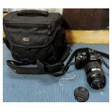 11 - OLYMPUS CAMERA, LENS & BAG (T85)