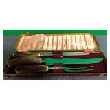 11 - VINTAGE CARVING SET (D145)