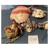 11 - LOT OF DECOR WALL MASKS (O28)