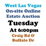 WELCOME TO OUR TUE. @6pm ONLINE PUBLIC AUCTION