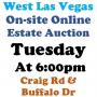 Tue.@6pm - Northwest Las Vegas Estate Online Auction 12/3