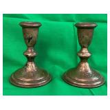 F - REED & BARTON STERLING SILVER CANDLESTICKS (J2