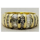 14KT YELLOW GOLD 1.60CT DIAMOND RING