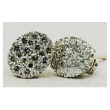 14KT WHITE GOLD .70CT DIAMOND EARRINGS