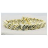 10KT YELLOW GOLD 3.00CT DIAMOND BRACELET