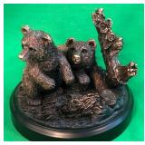 F - BEAR CUBS SCULPTURE 4.5"T (F65)