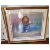 V - LUCELLE RAAD "BUDDING ARTIST" SIGNED PRINT