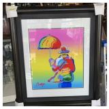 F - PETER MAX LTD ED ART FRAMED 35X30" (G18)