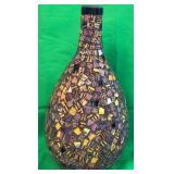 F - MOSAIC DECOR BOTTLE VASE 15.5"T (F54)