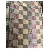 V - HAND MADE QUILT 43X69" (K33)