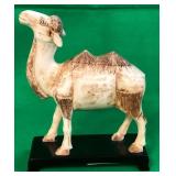 F - CARVED BONE CAMEL FIGURE 5.5"T (F146)