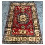 F - HAND WOVEN ORIENTAL RUG 71X45" (H5)