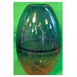 F - ART GLASS VASE 11"T (F91)